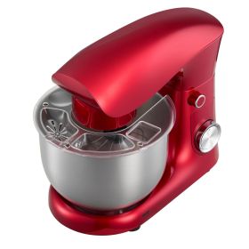 VEVOR Stand Mixer, 4.4 QT Electric Kitchen Mixer, 300W Dough-Mixer, 10 + Pulse Speeds Tilt-head Food-Mixer with Stainless Steel Bowl, Dough Hook