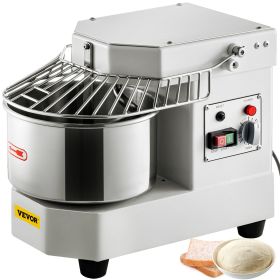 VEVOR Commercial Food Mixer, 7.3Qt Capacity, 450W Dual Rotating Dough Kneading Machine with Food-grade Stainless Steel Bowl