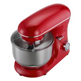 VEVOR Stand Mixer, 6 QT Electric Kitchen Mixer, 660W Dough-Mixer, 6 + Pulse Speeds Tilt-head Food-Mixer with Stainless Steel Bowl, Dough Hook, Wh