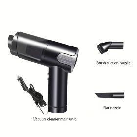 Wired Red Silver Car Vacuum Cleaner  Home Handheld Mini Desktop Vacuum Cleaner Portable (Option: W13532893)